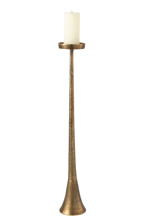 J-Line kandelaar Luky - aluminium - brons - large