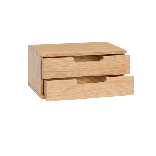 Hübsch nachtkastje AtHand - mdf/oak veneer - 30x20xh15cm