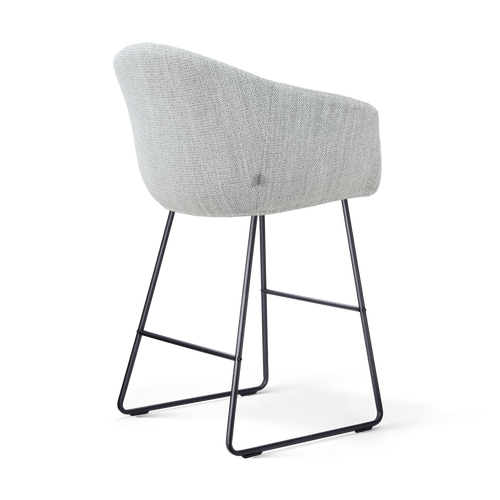 Nolon Nino-Otis Barkruk Grijs Melange - Zwart Onderstel - 65 Cm