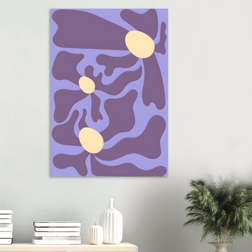 Artfulprints Poster Matisse - Purple flowers   - 70x100 cm - Paars