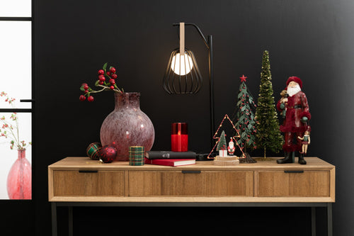 J-Line console 3 Laden - hout/metaal - naturel