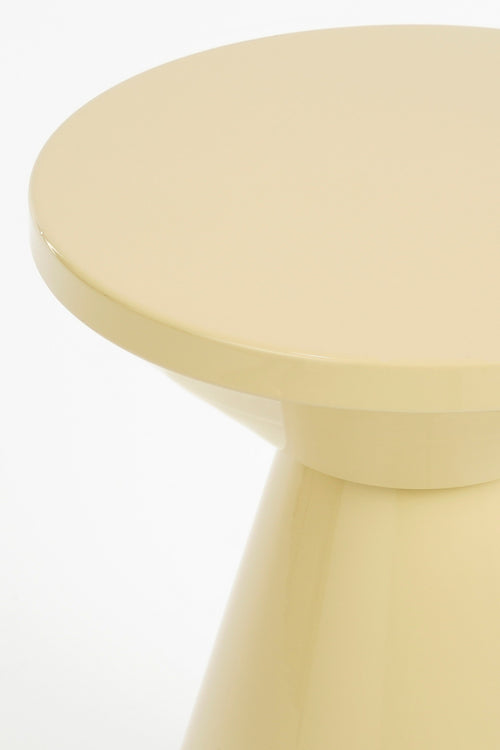 Mica Decorations Jim Bijzettafel - H45 x Ø31 cm - IJzer - Beige - vtwonen shop