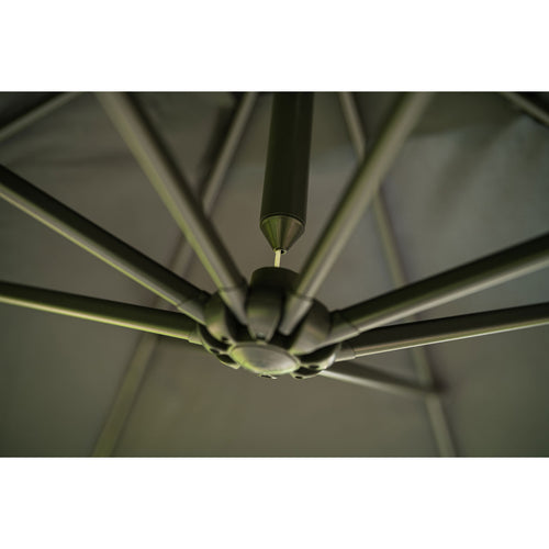 Corfu parasol - 250x250 cm - carbon black - donker grijs - vtwonen shop