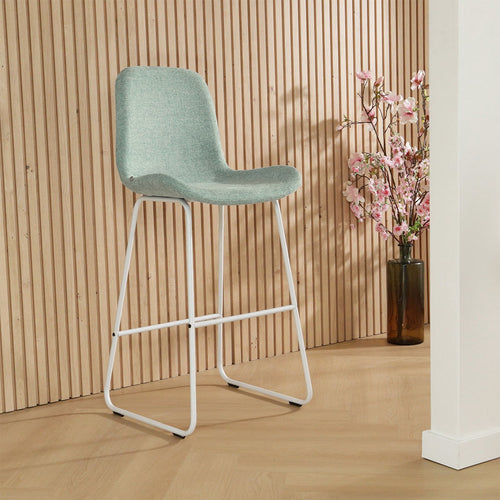 Nolon Nino-Fé Barkrukken Set van 2 - Zacht Groen - Wit - 75 cm - vtwonen shop