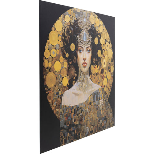Kare Design Schilderij vrouw Art Nouveau 80x80cm - vtwonen shop
