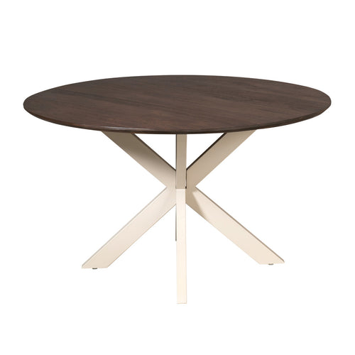 StarFurn Eettafel Madison - Deens Ovaal Bruin/Zand - 150x150x76cm - vtwonen shop