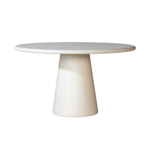 DÉJA Living Eettafel Brunn - Rond Beige Eco Composiet - 130cm - vtwonen shop