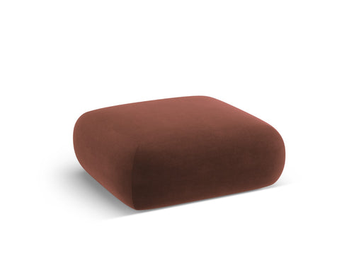 Cosmopolitan Design Poef Nolio 2-zits, flueel leer - 100x100x36cm