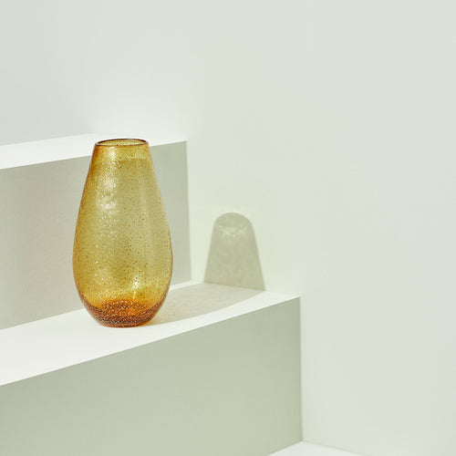 Hübsch vaas Glow - glas - ø17xh29cm - vtwonen shop