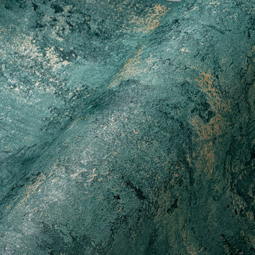 A.S. Création behang steen petrolblauw en goud - 53 cm x 10.05 m - AS-388235 - vtwonen shop