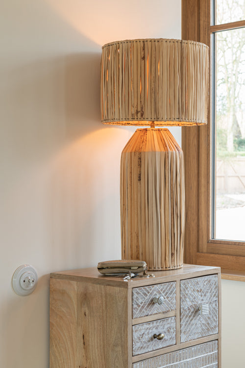 J-Line lamp Hanna Bananen Bladeren - jute - naturel