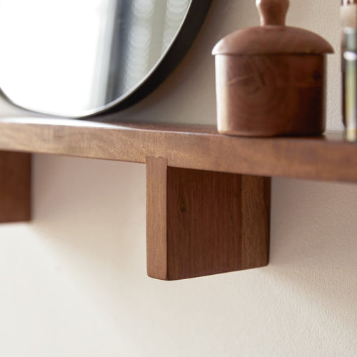 Tikamoon Horizontaal badkamerrek van massief palissanderhout - Bruin - vtwonen shop