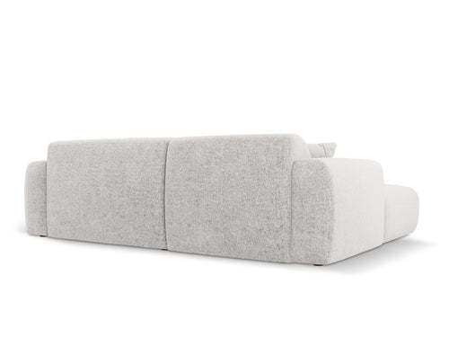 Cosmopolitan Design rechter hoekbank Nolio 4-zits, chenille, lichtgrijs - 170x235x72cm