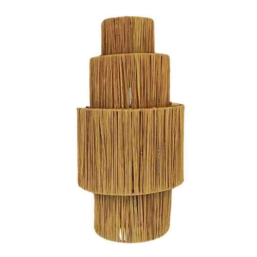 MÔMÉ Wandlamp Coco - naturel - raffia - 53 x 27.5 x 12,5 cm - boho look - vtwonen shop
