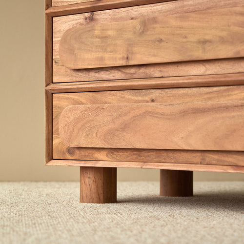 Tikamoon Kindercommode van massief acacia - Naturel - vtwonen shop