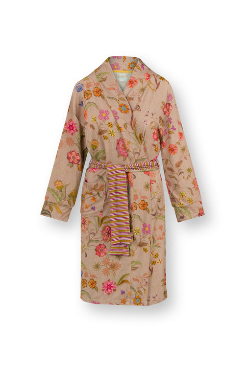 Pip Studio - Nisha Kimono Dames - Coco Flower - Zand - XXL
