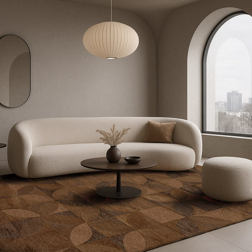 Lola&Moi vloerkleed Amber - goud -140x200cm - vtwonen shop