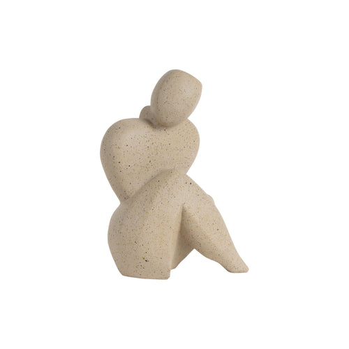 Present Time ornament Abstracto Tip Large - bruin - 17x11x22cm - vtwonen shop