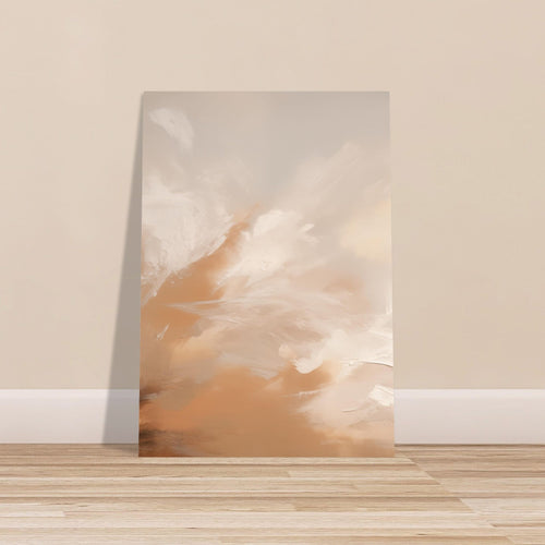 Artfulprints Poster Abstract - Skyfall   - 70x100 cm - Taupe