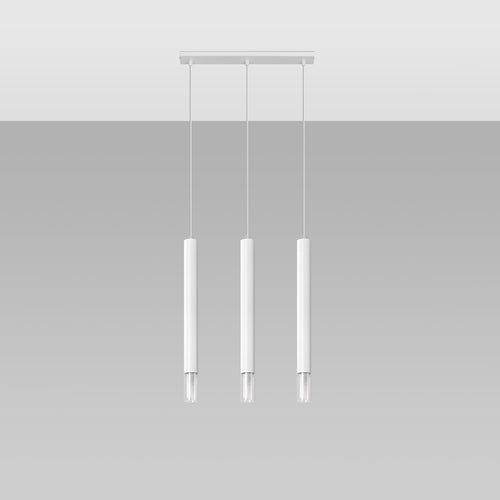 Sollux Lighting Hanglamp WEZYR 3 wit - 45x6x120cm