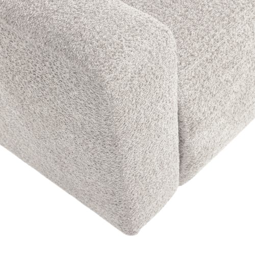 WOOOD 1-zits bank arm links Mojo Base - Wollig - Ecru - 74x105x97