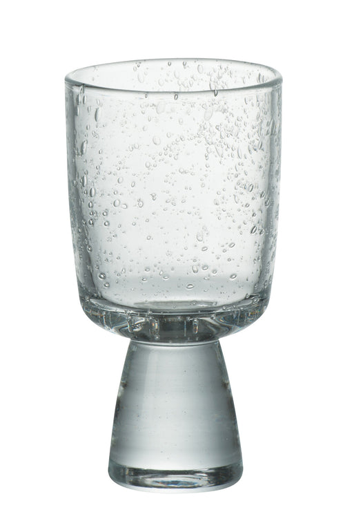 J-Line windlicht - glas - oranje/roze - small