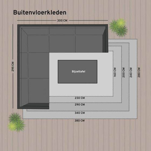 Interieur05 Buitenkleed Deco roest/wit dubbelzijdig - 200 x 290 cm - vtwonen shop