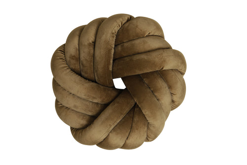 Light & Living kussen KNOT - 33x33cm - bruin - vtwonen shop