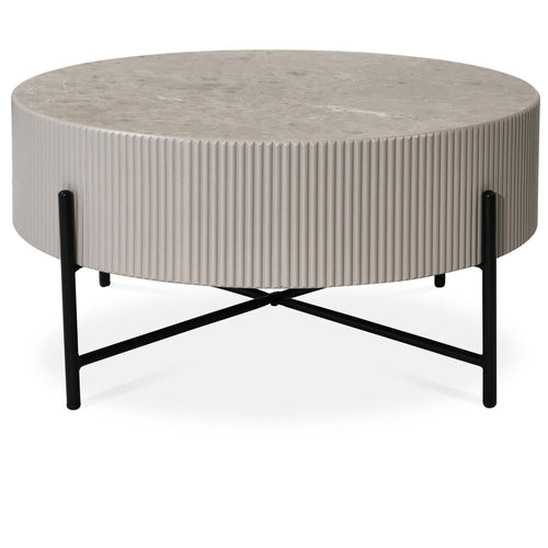 Furnhouse ronde salontafel Milo - Beige - Ø 80 cm