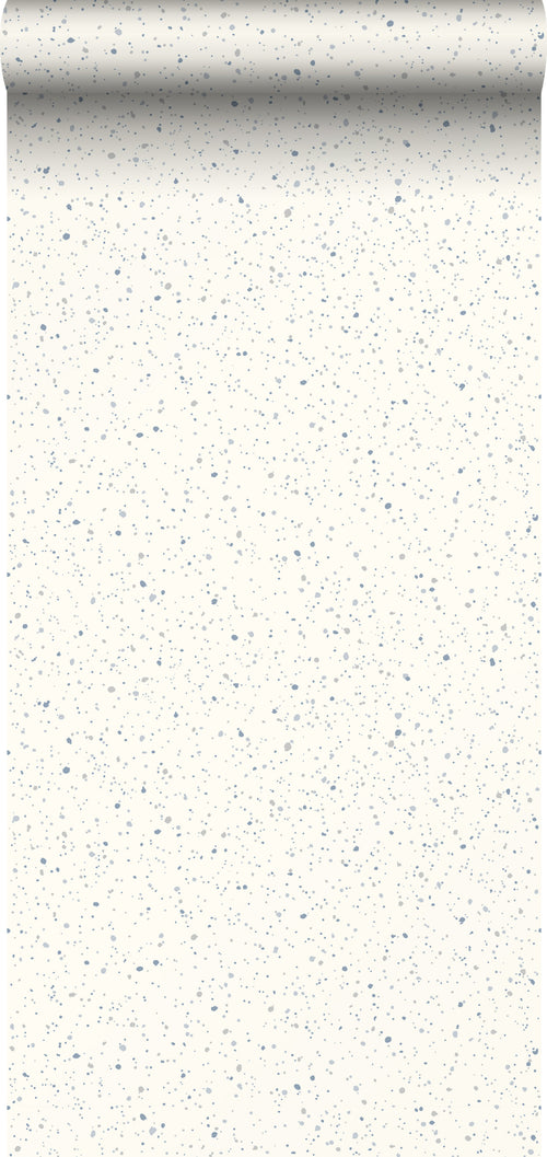 Borastapeter behang terrazzo wit en blauw - 53 cm x 10.05 m - 660051