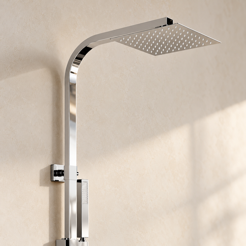 LOMAZOO regendouche Sterling - met thermostaatkraan - chroom