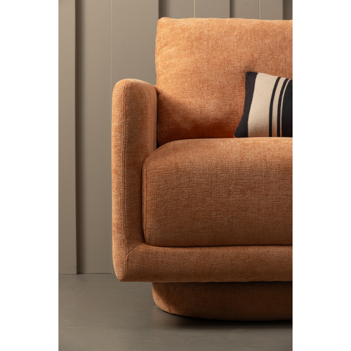 WOOOD draaibare fauteuil Oscar - Chenille - Salmon - 64x78x79 - vtwonen shop