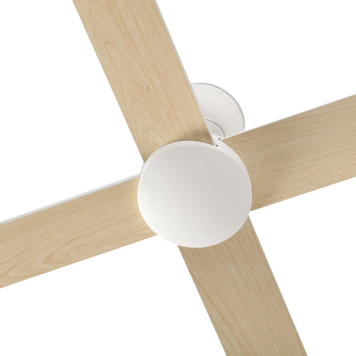 Faro Rudder Grote plafondventilator met 4 bladen, matwit, Tuya Smart System
