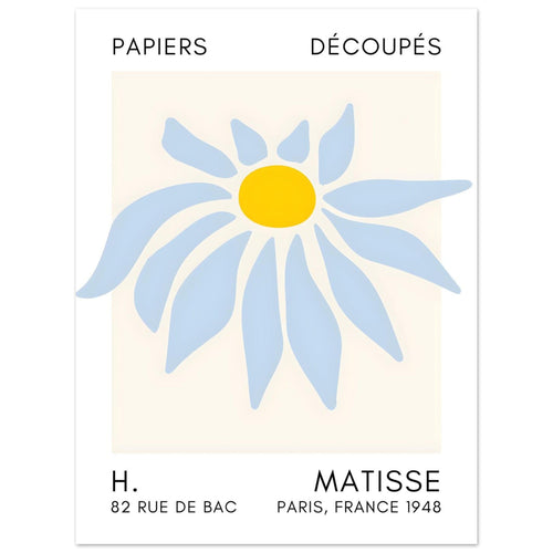 Artfulprints  Matisse – Deep sea dance light blue   poster 30x40 cm - vtwonen shop