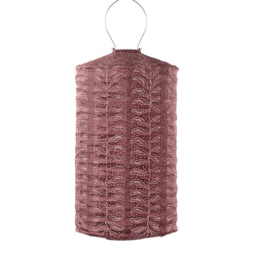 Lumiz solar lampion - folia cylinder - 18 cm - koper