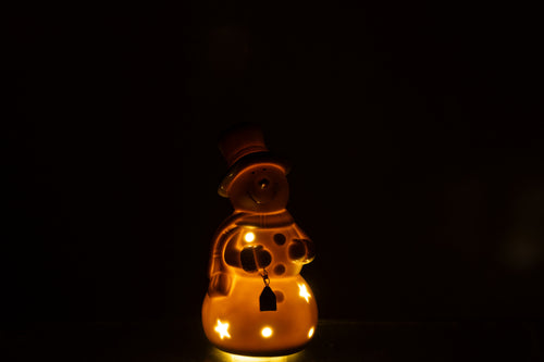 Figuur van was met leds »Sneeuwman Figuur van was met leds »Sneeuwman