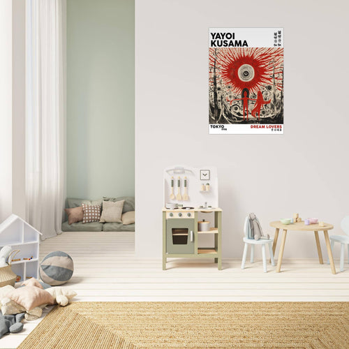 Artfulprints  Yayoi Kusama - Dream lovers   poster 50x70 cm - vtwonen shop