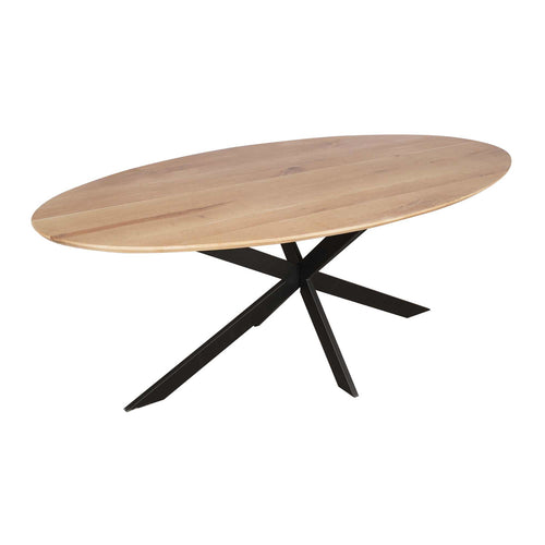 StarFurn Eettafel Ferris - Ovaal Naturel Hout - 280x120x76cm - vtwonen shop