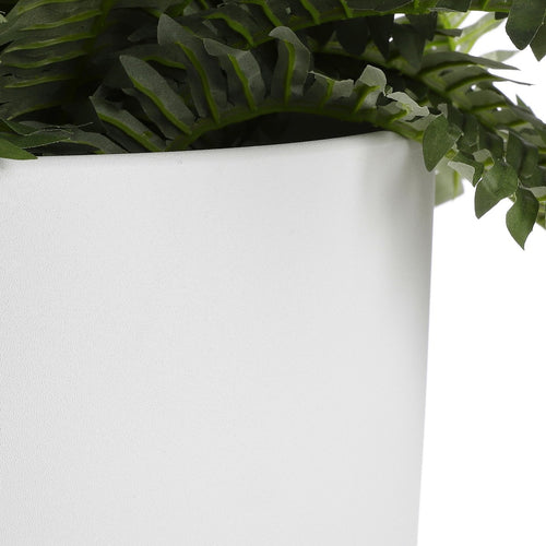 Mica Decorations Era Bloempot - H31 x Ø33 cm - Ruw - Lichtgrijs