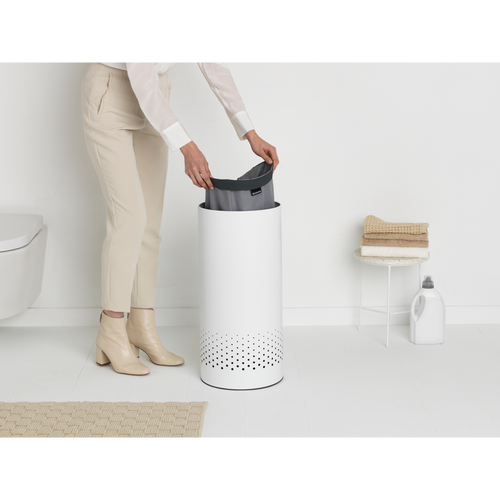 Brabantia Wasbox - 35L - kunststof deksel - white - vtwonen shop