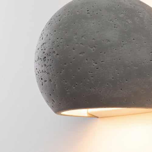 Sollux Lighting Wandlamp GLOBE beton - 18x14x14cm
