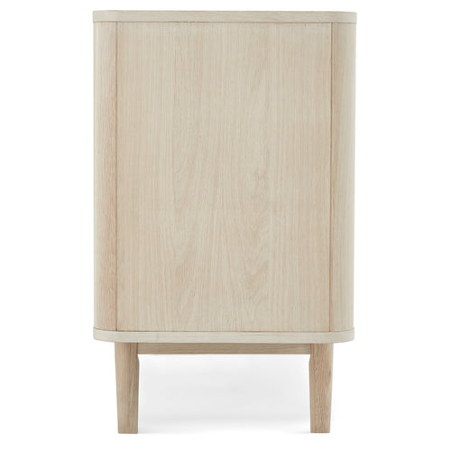 Furnhouse 3-deurs dressoir Nyborg - Witte olie - MDF, Eikenfineer - 45x180x75