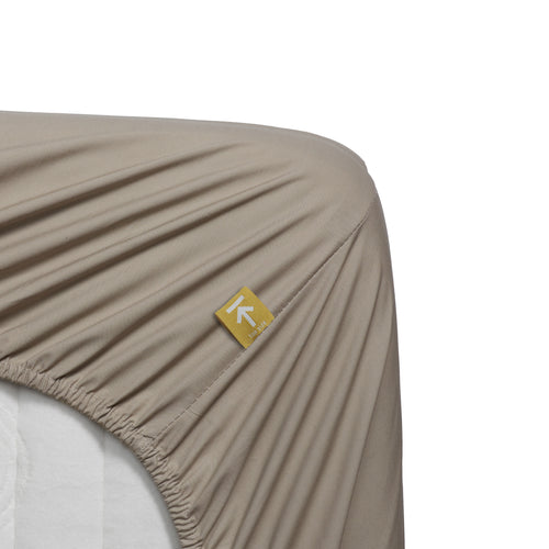 Beddinghouse topper hoeslaken BH Percale Cotton TD - 90x220 cm - zand