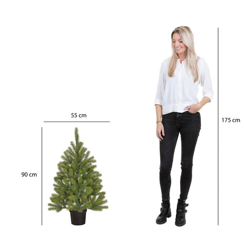 Black Box Trees Nigata Kunstkerstboom - H90 x Ø55 cm - Groen