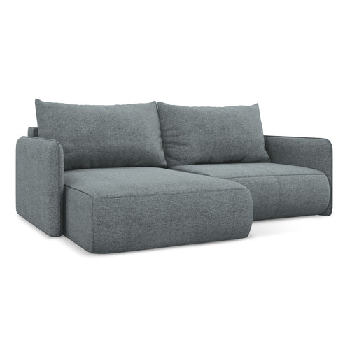LaMiaSofa hoekbank links Palermo - chenille stof - jeans - 207x148x86