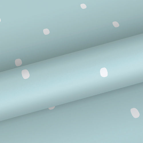 Sanders & Sanders behang stippen vergrijsd mintgroen en wit - 53 cm x 10 m - 640465