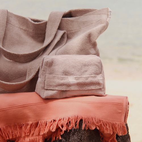 WAY strand zakje - 21 x 14 x 8 cm - Stone