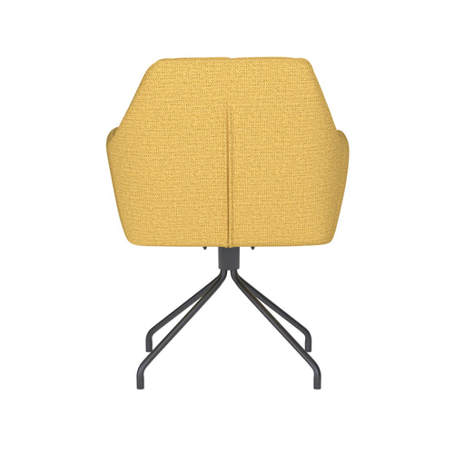 Housecraft Living Pete Eetkamerstoel Draaibaar Metaal Spider Okergeel