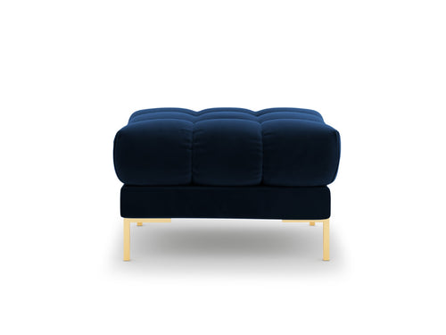 Cosmopolitan Design Poef Bali flueel, koningsblauw - 60x60x41cm