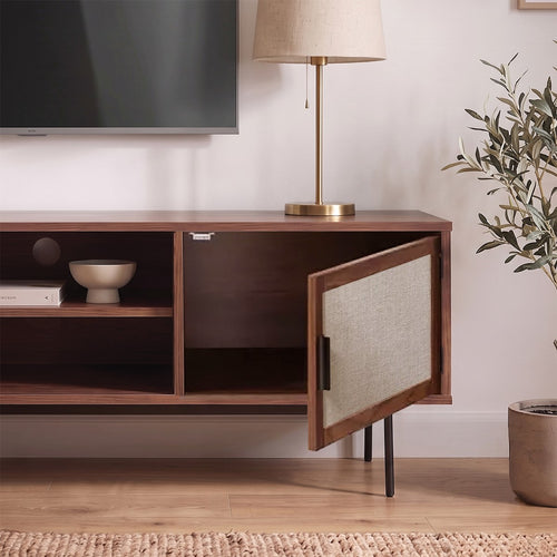 Calicosy - JETSON TV-meubel - Donker hout - 39,5x140x45 cm